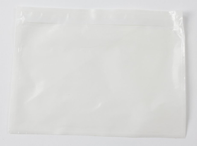 Zarf plastik për lista pakete C6, transparent, me ngjitës të fortë