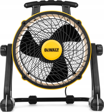 Индустриски вентилатор DeWALT тапан, 40 cm, 3 брзини, жолт