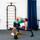 Set peshash HMS SGN140 6 në 1, 40kg, barbell, hantela, kettlebell, e zezë