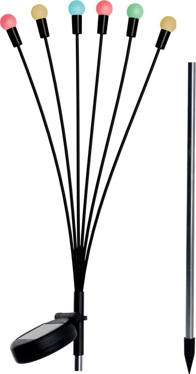 Dritë kopshti Saska Garden SAULES LEMPAS, 6 LED, diellore, shumëngjyrëshe, 72cm