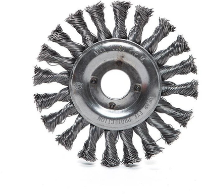 Rrotë teli Falcon Abrasives Wire Wheel 125mm, diametër 22.2mm, ngjyrë argjendtë