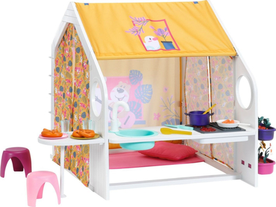 Shtëpizë lodre Baby Born Weekend Play House, me kuzhinë, për kukulla 43 cm, shumëngjyrëshe