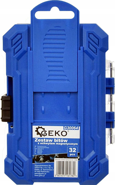 Set bitash Geko G30064, 32 copë, me mbajtës magnetik