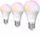 Llambë inteligjente Philips Hue A60, E27, 8W RGB, set 3 copë, e bardhë