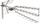 Antene TV Signal DIRECTIONAL ANTENNA 44/21-48 TRIDIGIT, DVB-T, për jashtë, argjend