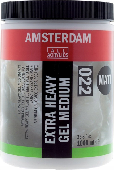 Medium akrilik xhel Amsterdam Extra Heavy, mat, 1L, i bardhë