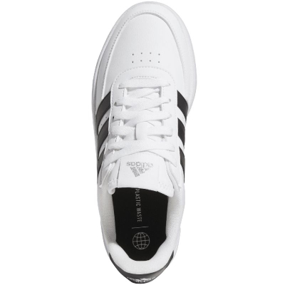 Atlete Adidas Breaknet 2.0, lëkurë, taban gome, të bardha