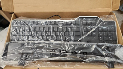 Tastierë Dell KB813T Smartcard, USB, me kabëll, e zezë
