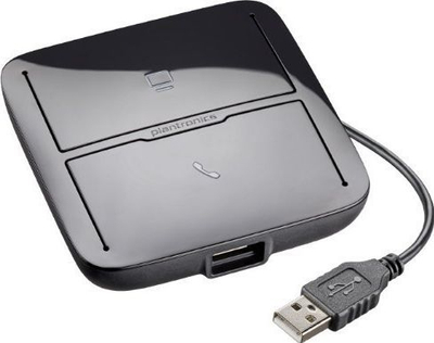 Ndërrues kufjesh Plantronics 207414-03, USB, për PC dhe telefon, i zi