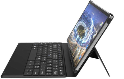 Mbulesë me tastierë iGET K206, për tablet iGET SMART L206, lidhje Pogo, e zezë