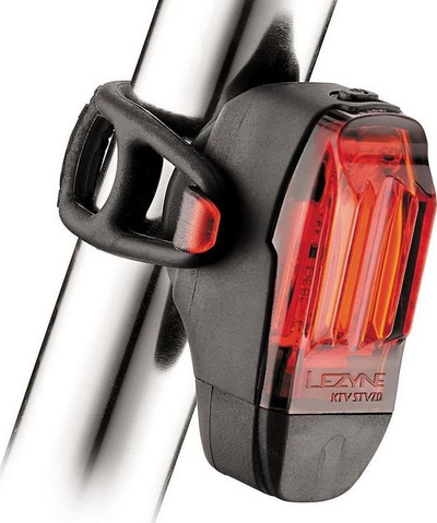 Dritë e pasme për biçikletë Lezyne USB, 11 lumen, e zezë