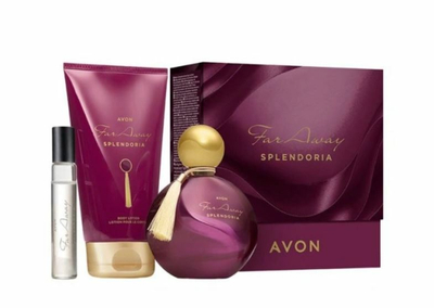 Set Avon Far Away Splendoria, eau de parfum 50 ml + losion trupi 150 ml + eau de parfum 10 ml