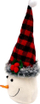 Figurinë dekoruese borbardhë Saska Garden Christmas Snowman, 20 cm, e bardhë