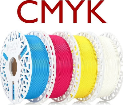 Filament PLA Rosa3D Set Lithophane Starter, CMYK, 4 x 1kg