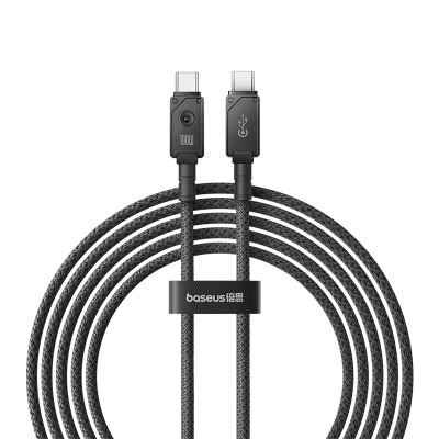 Kabllo karikimi Baseus Unbreakable, USB-C në USB-C 100W, 2m, e zezë