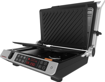 Електричен скара Gastroback Design BBQ Advanced Control, 2000W, екран на допир, црно бел
