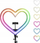 Unazë drite LED Heart Stream RGB, 10", tripod 2.1 m, me mbajtëse telefoni