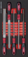 Set me mjete pune Kraftwerk 105.401.009, 11 copë, 20 x 40