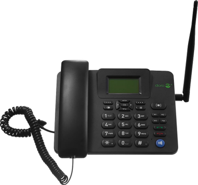 Telefon IP Doro 4100H, ekran LCD, 500 numra, i zi