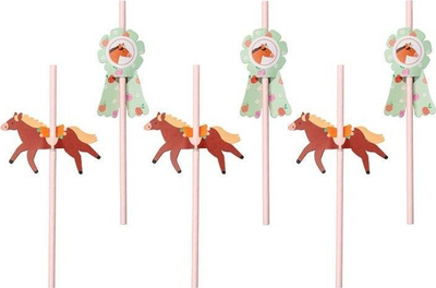 Декоративни сламки ВидаИксел Straws for Horses, 19,5 cm, сет 6 парчиња, повеќебојни