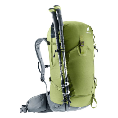 Çantë shpine Deuter Trail Pro 33, 33L, sistem Aircontact, jeshile grafit