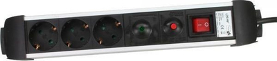 Shirit rryme InLine 16431A, 3 priza, kabllo 1.5 m, i zi