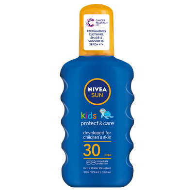 Sprej mbrojtës ndaj diellit Nivea Sun Kids Protect & Care 30 SPF, 200 ml