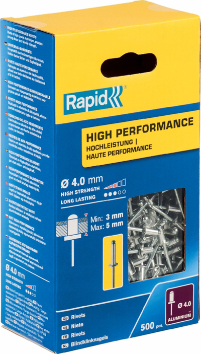 Nitna Rapid 5001432, 4 x 8mm, kuti 500 copë, metalike