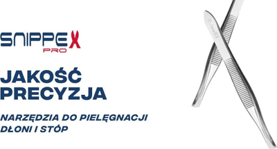 Pinsetë Snippex Slant Tweezer TS15, majë e pjerrët, çelik karboni, ngjyrë argjendi