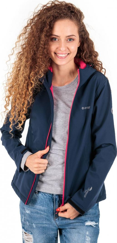 Xhaketë për femra Hi-tec LADY CARIA II SOFTSHELL Tecproof, XL, kaltër e errët