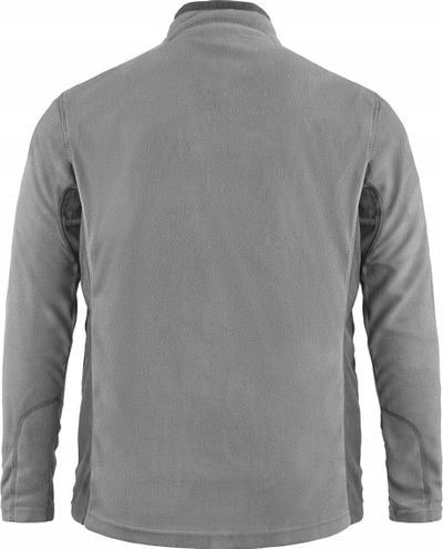 Bluzë fleece Columbia Klamath Range Half Zip, me gjysmë zinxhir, me mëngë të gjata, gri