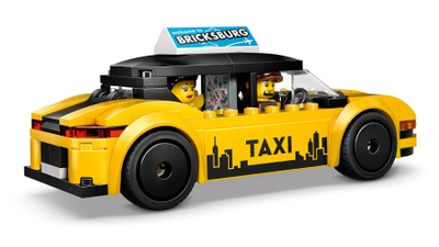 Set lodër LEGO Yellow Taxi 60487, ndërtim kreativ, e verdhë