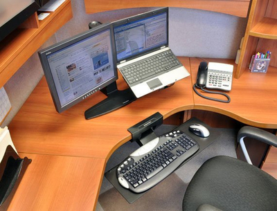 Krah nën tavolinë për tastierë Ergotron Neo-Flex 97-582-009, fiksohet në tryezë, ergonomik, i zi