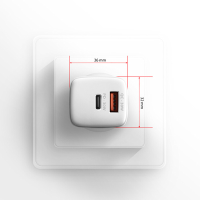Karikues AXAGON ACU-PQ30, USB-A, USB-C, PD, QC4+, 30W, i bardhë