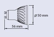 Llambë GTV LED GU10 6W 440lm 220 - 240V (LD-PC6010-30), e bardhë e ngrohtë