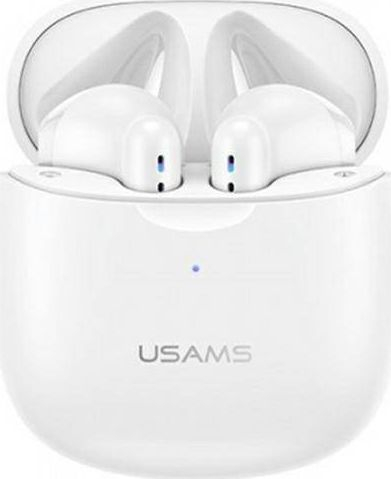 Kufje TWS Usams BHUIA01 US-IA04, Bluetooth 5.0, me mikrofon, të bardha