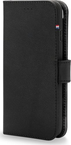 Куќиште-паричник Decoded Leather Detachable Wallet за iPhone SE 2020 2022 8 7, кожа, со џебови за картички, црно