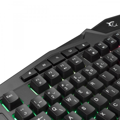 Tastierë Gaming White Shark, LED Rainbow, Kiowa