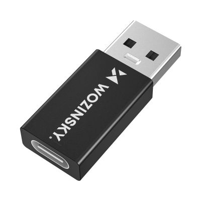 Adapter USB Wozinsky WAAC-01, USB-A në USB-C, OTG, i zi