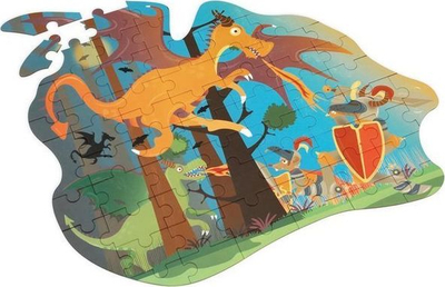 Puzzle SCRATCH Dragon Junior, 61 copa, 56 cm, shumëngjyrësh