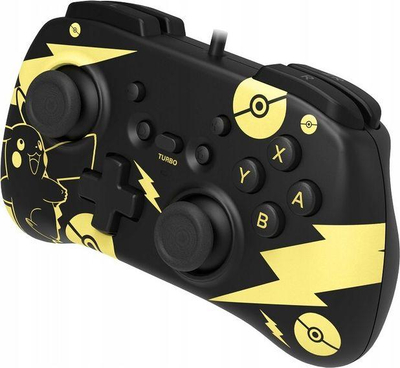 Контролер Hori Horipad Mini Pikachu, жичен, црн