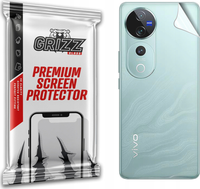 Folie mbrojtëse Grizz SatinSkin për Vivo V40 Pro, mrapa, përfundim sateni, transparente