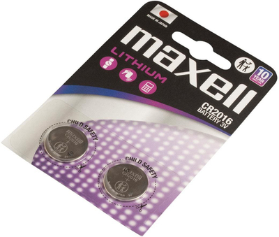 Bateri litiumi Maxell CR2016, 3V, paketë me 2 copë