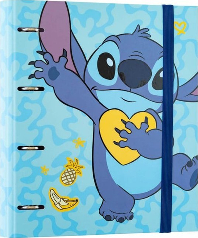 Dosje me unaza Lilo &amp; Stitch, A4, 4 unaza, me shumë ngjyra