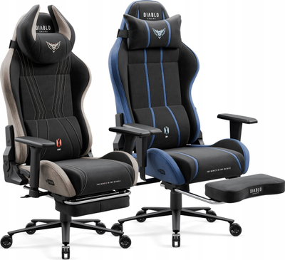Mbajtëse për këmbë gaming Diablo, për X-Horn 2.0 Camel Black dhe X-One 2.0 Night Blue, pëlhurë, e zezë