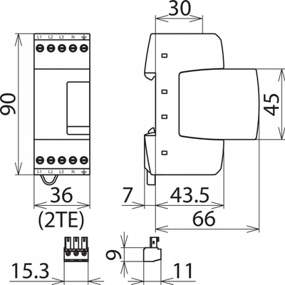 Заштита од пренапон DEHN DR M 4P 255 FM, Type 3, 8kA