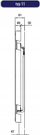 Radiator vertikal Stelrad Style VX11 1600x400, dekorativ, i bardhë