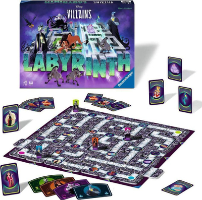 Lojë tavoline Ravensburger Villains Labyrinth, me strategji, për familje, shumëngjyrëshe