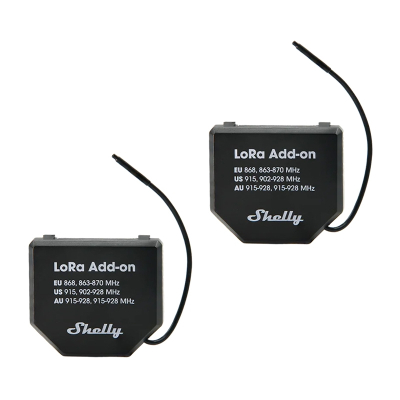 Modul zgjerues Shelly LoRa Add-on 2x, 2 kanale, wireless, i zi