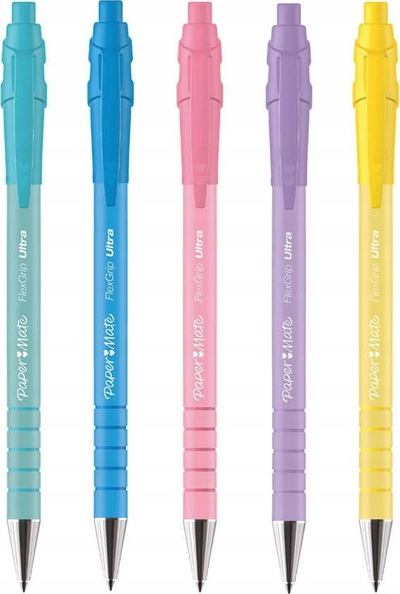 Set stilolapsash Paper Mate Flexgrip Pastel, 1.0 mm, 5 copë, bojë e zezë